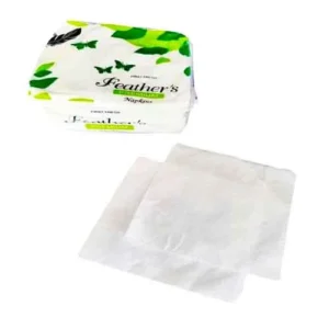 Feather Premium Napkin White Tissue Paper Untouched By Hands Made In Dust Free Environment Totally Hygienic Super Soft For User Satisfaction Eco Friendly Made From Virgin Pulp Convenient One At A Time Dispensing Softwood Pulp Tissue 