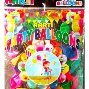 Aarti Party Balloons Premium Decoration Balloons Natural Rubber Latex 50 Pcs Multicolor Party Balloons