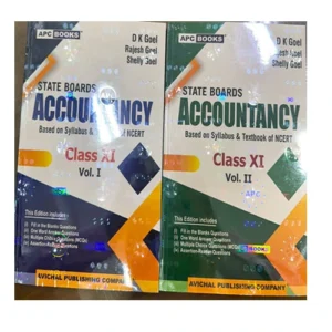 Accountancy Class 11 English Medium Volume I And II State Board By APC BOOKS Based On Syllabus And Textbook Of NCERT New Pattern Combo Of 2 Books 