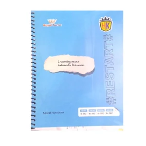 H K Restart Royal Series Spiral Note Book A4 Size Papers Learning Never Exhausts the Mind
