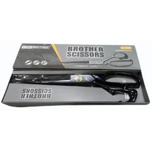 Yoke Brother Scissors A 300 Rubberhandle Premium Quality 12 Inch Scissors Imported Stainless Steel Tailor Scissors the Best Premium Professional Scissor for Cloth Cutting Set of 1 Black