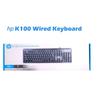 HP K100 Wired Keyboard Quick Comfy And Accurate USB Plug And Play Setup LED Indicators Three Zones All Efficient Easy Setup Keyboard Layout 7J4H1AA