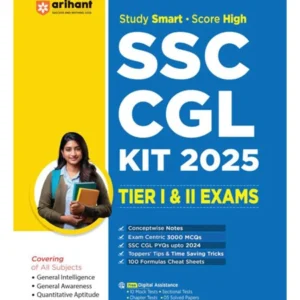 Arihant SSC CGL 2025 Tier 1 And 2 Exam Guide 3000+ MCQs with Conceptwise Notes for Complete Preparation English Medium