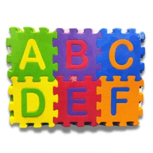 ABCD Alphabet Blocks Puzzle Foam Mat for Kids Interlocking Learning Alphabet and Number Mat for Kids Multicolor 36 Pieces