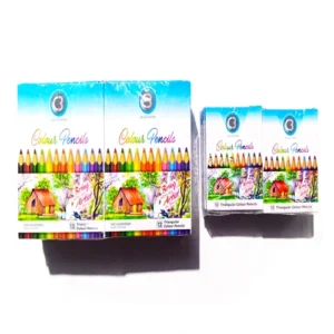 C3 Colour Pencils Triangular Colour Pencils 10 Shades and 12 Shades One Sharpener Inside This Box Joy Of Creation 